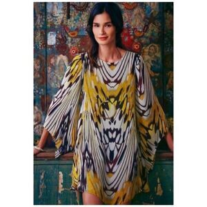 Anthropologie Sarita Swing‎ Dress By Leifsdottir 100% Silk Fairy Whimsy Size 2P